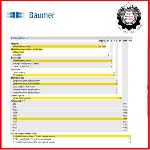 انکودر og71dn1024 i encoder Baumer Hubner Heavy duty steel company برند بامر آلمان تجهیز کنترل حرکت نماینده رسمی hubner در ایران
