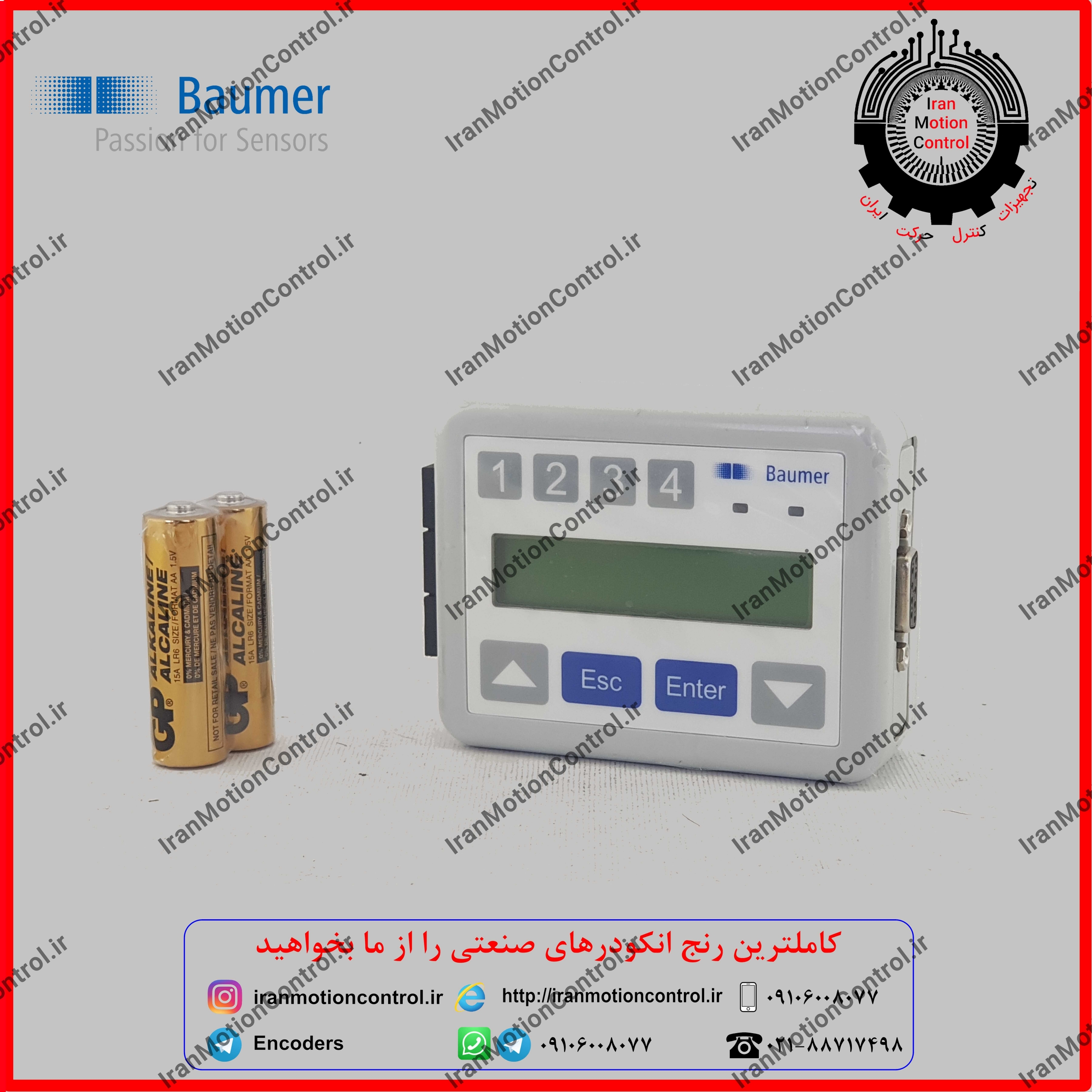 برنامه ریز انکودر Z-PA-EI-H قابل برنامه ریزی انکودر پروگرام از 1 الی 65536 پالس از طریق LCD تنظیمات انکودر و تنظیم انکودر Baumer بامر